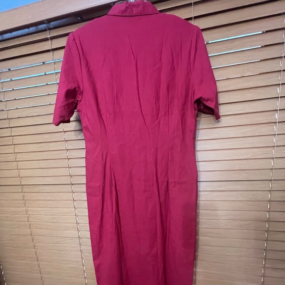 James River Trader maxi button down dress Red size:14 - Picture 2 of 6